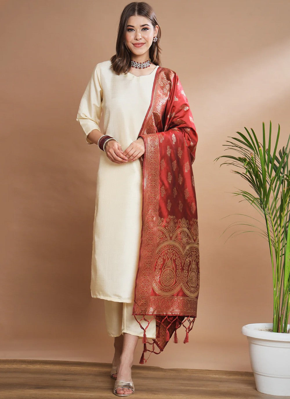 Cotton Silk Salwar Suit - T1508