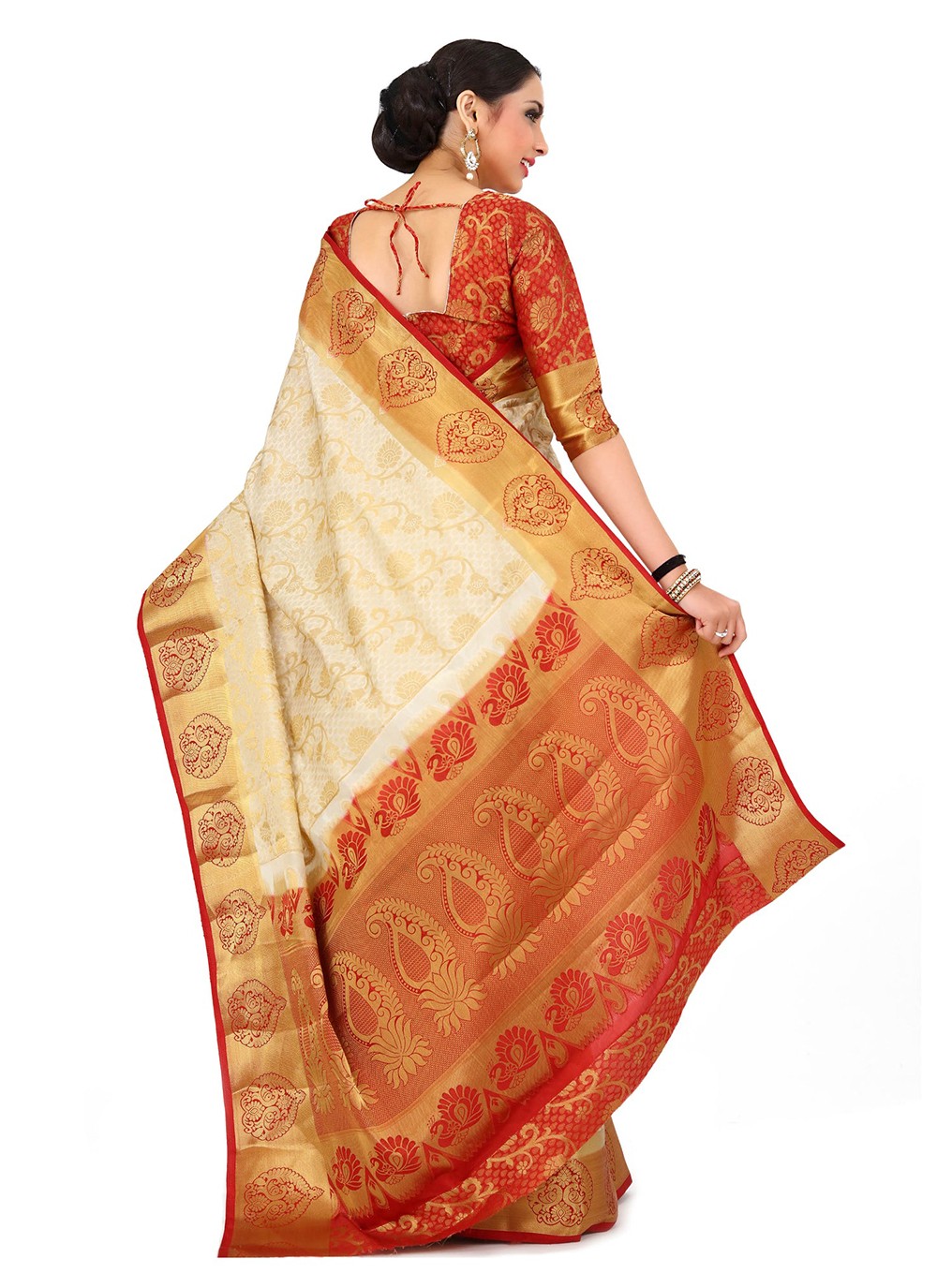 Classic Weaving Zari Kanjivaram Silk Saree - S5308