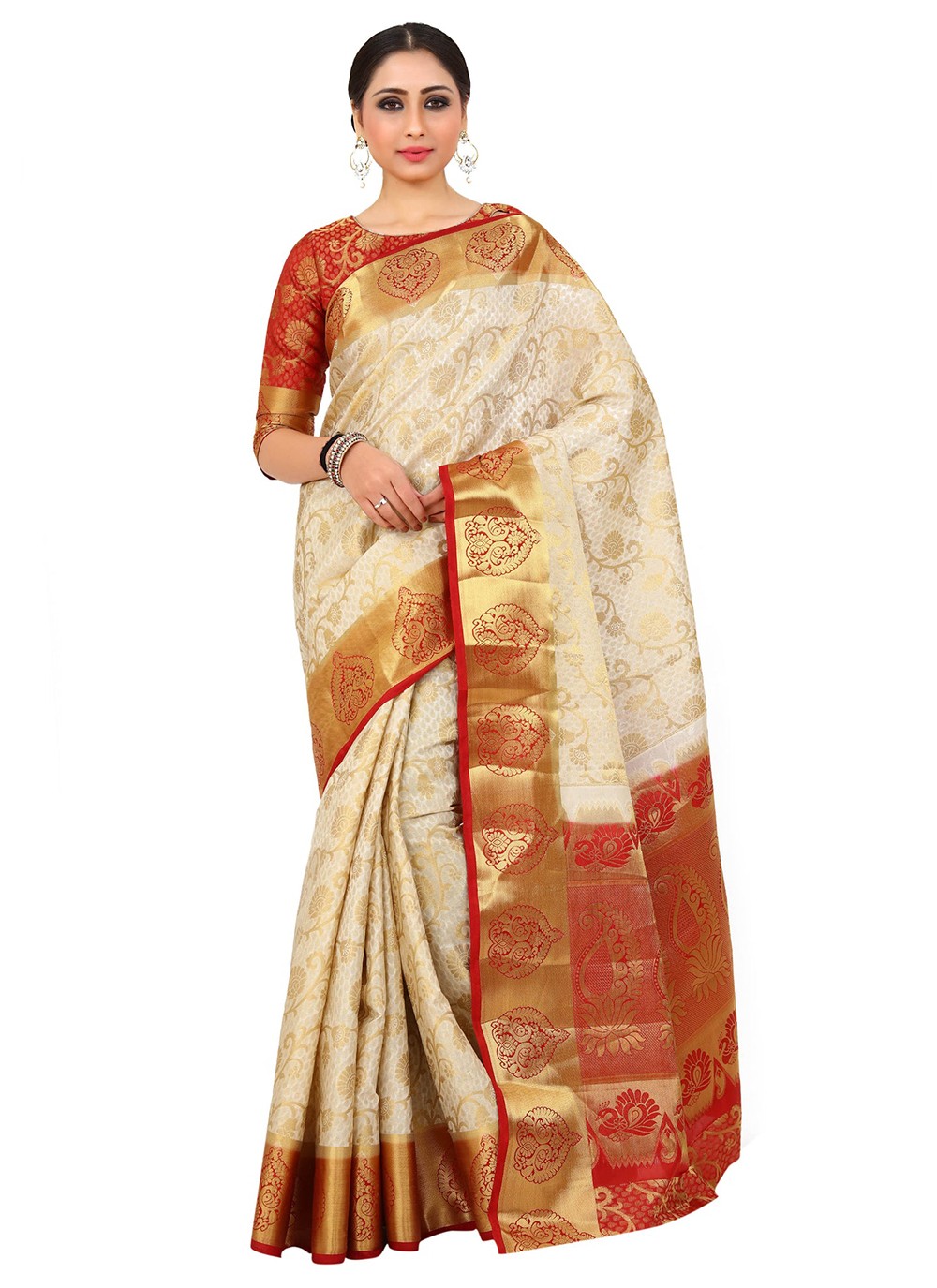 Classic Weaving Zari Kanjivaram Silk Saree - S5308