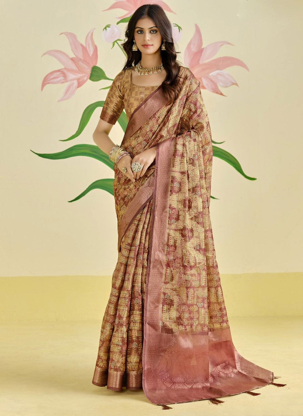 Classic Weaving Zari Silk Saree - S9657