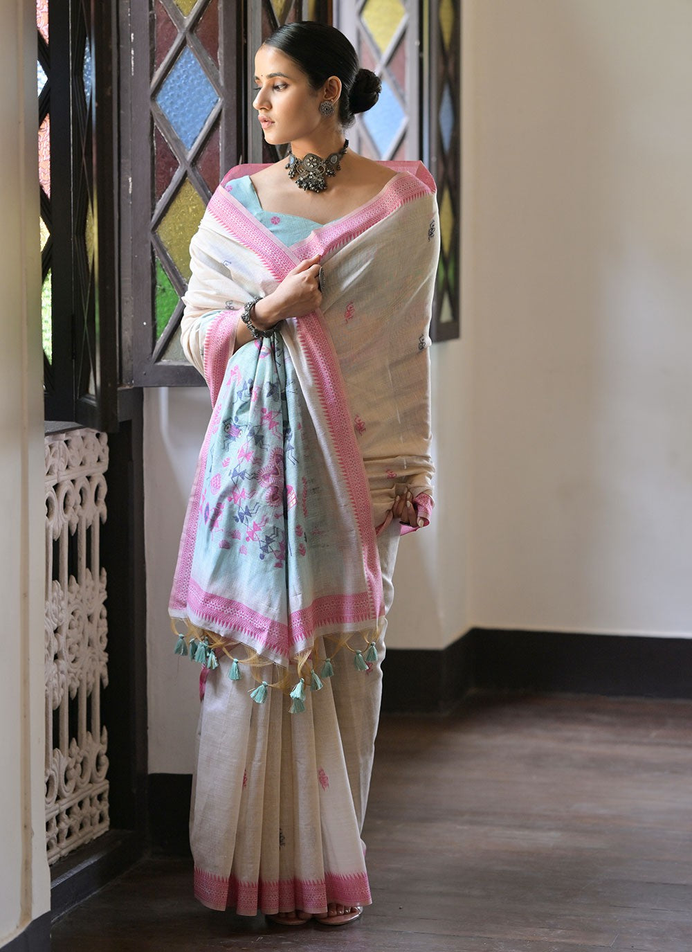 Classic Weaving Zari Cotton Saree - S6623