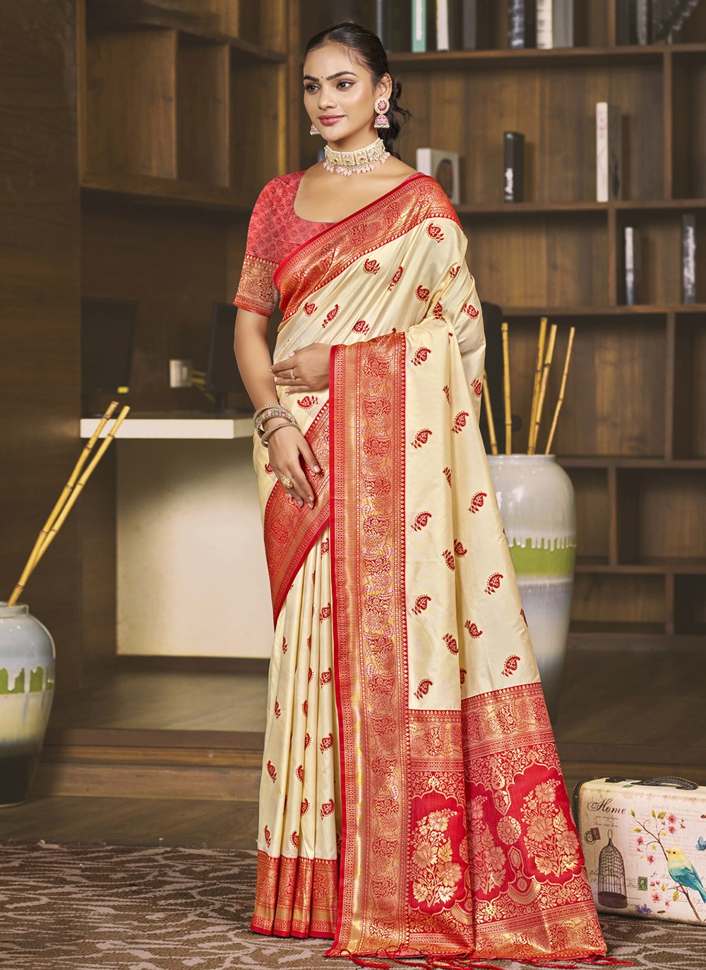 Classic Woven Silk Saree - S9800