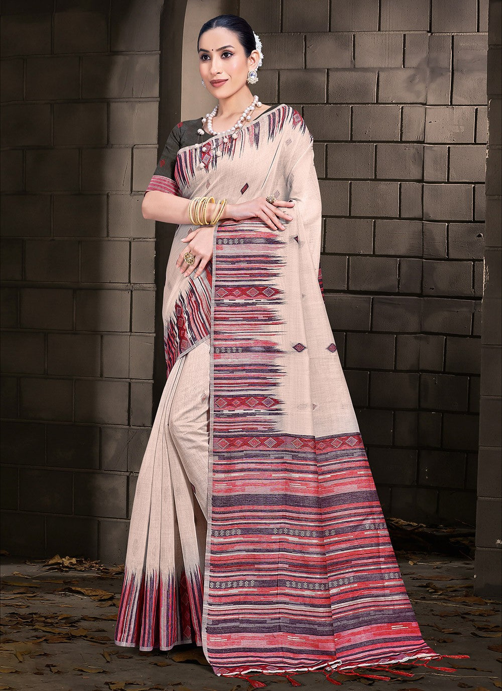 Classic Woven Cotton Saree - S7492