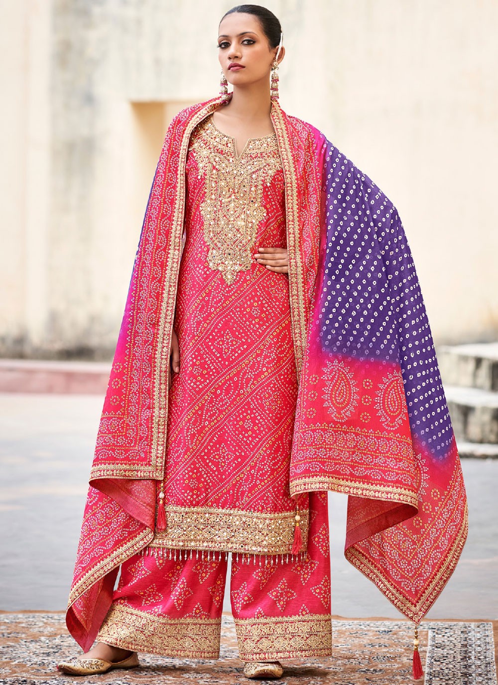 Crush, Tissue Salwar Suit - T3796