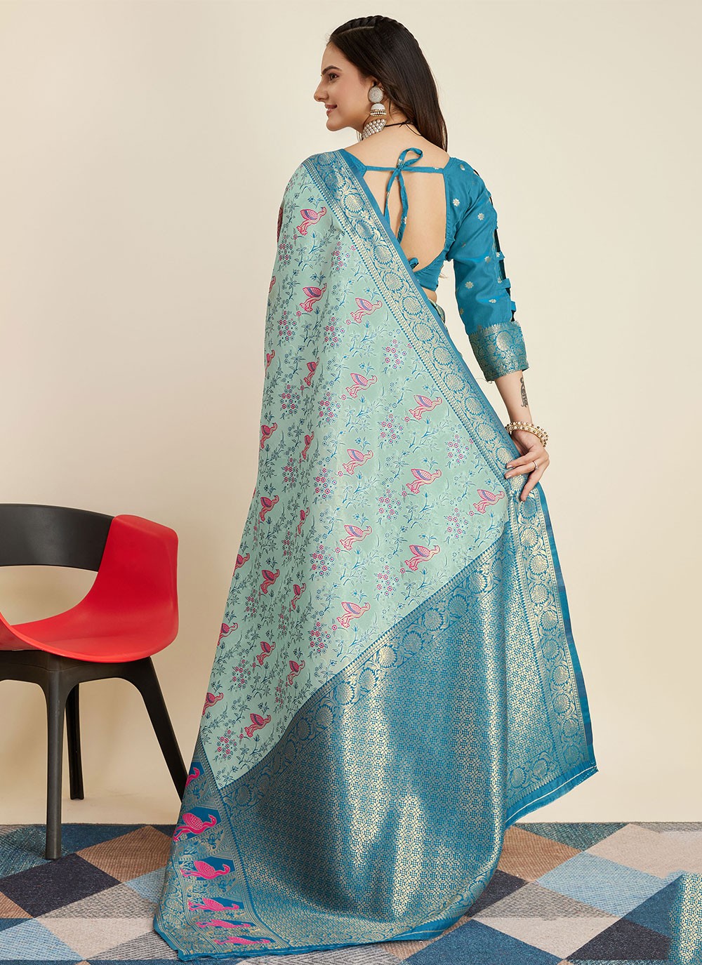 Classic Designer Banarasi Silk Saree - S5435