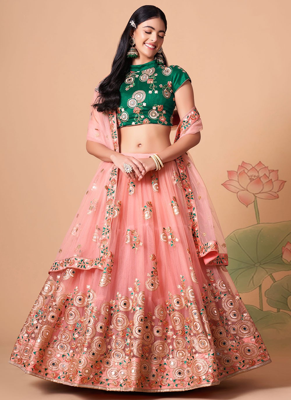 Dori Work Net A - Line Lehenga - L0777