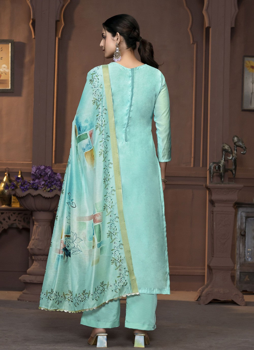 Modal Palazzo Suit - T3477