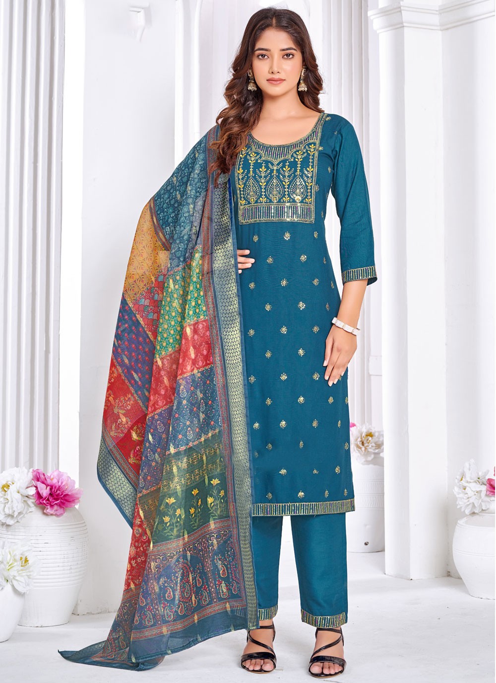 Rayon Salwar Suit - T3843