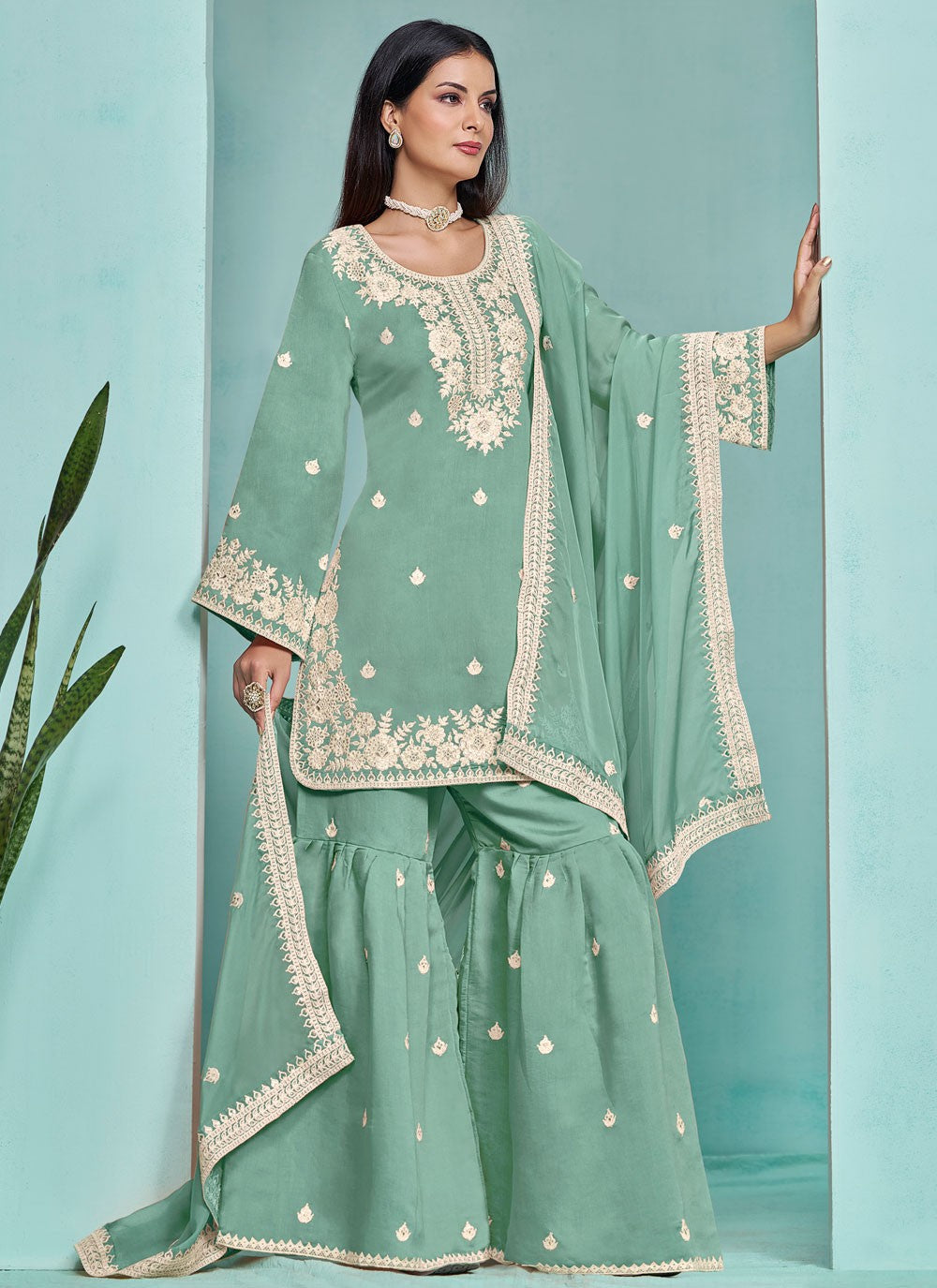 Silk Salwar Suit - T3251