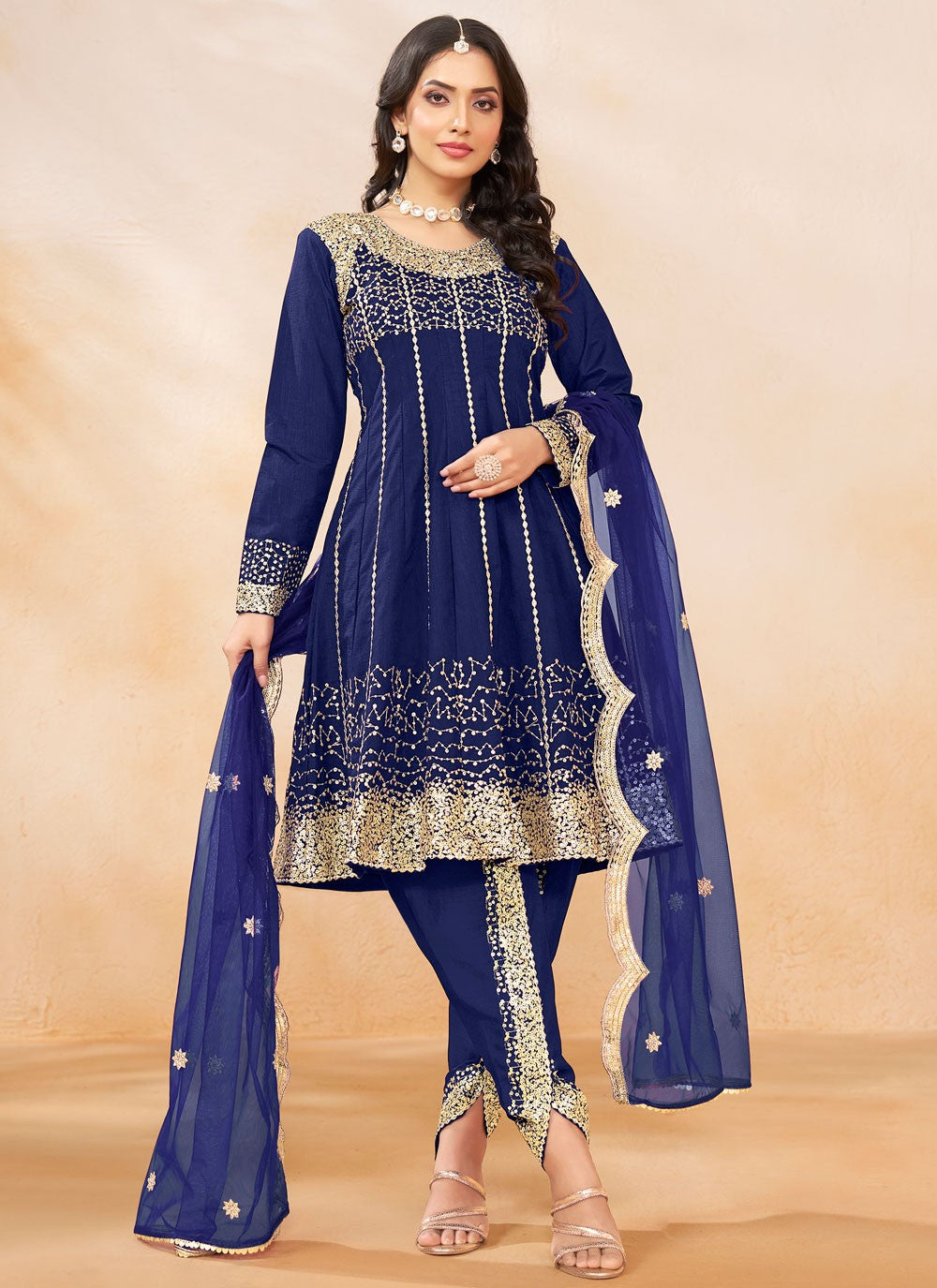 Art Silk Salwar Suit - T3487