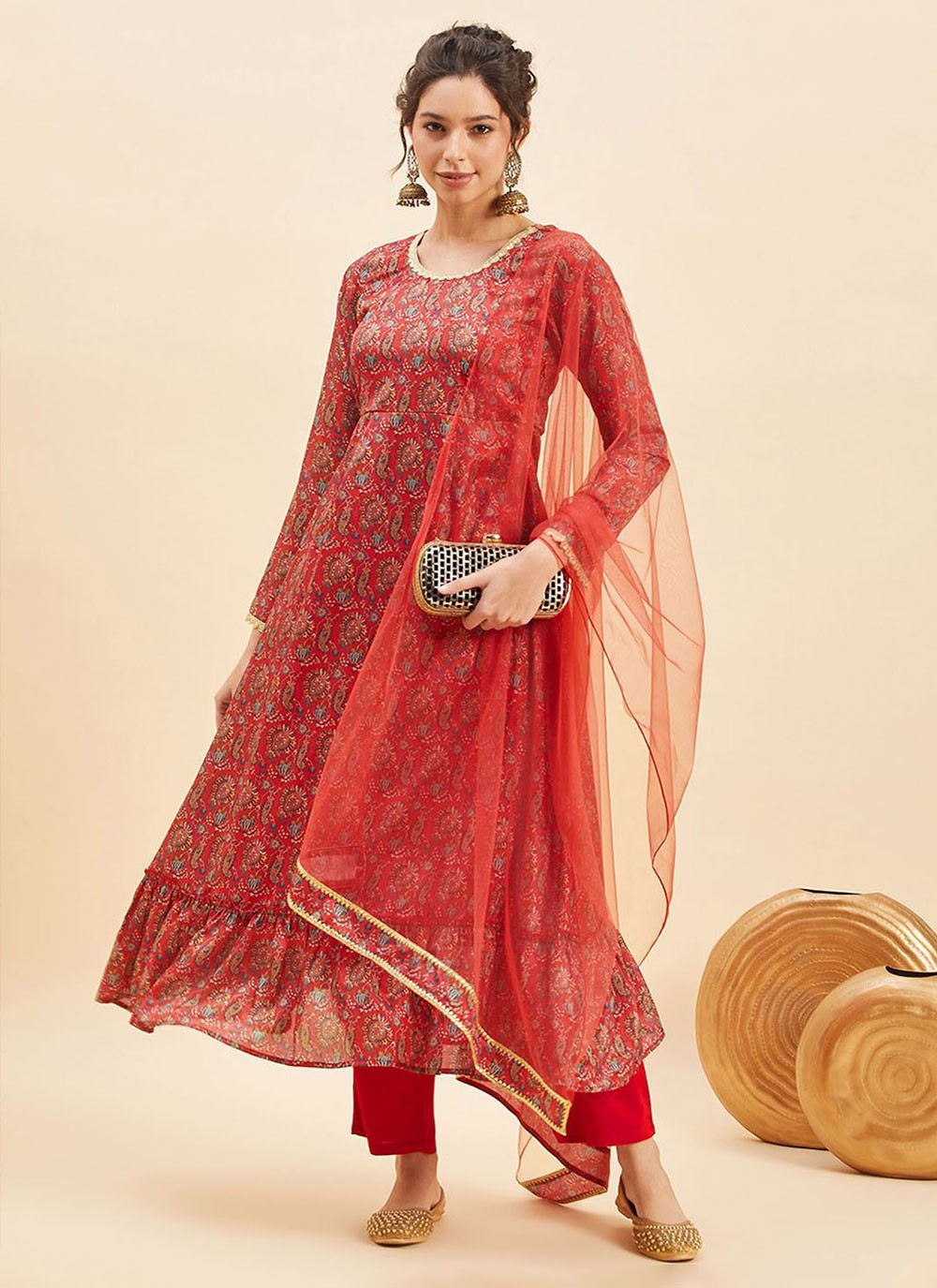 Silk Blend Salwar Suit - T2912