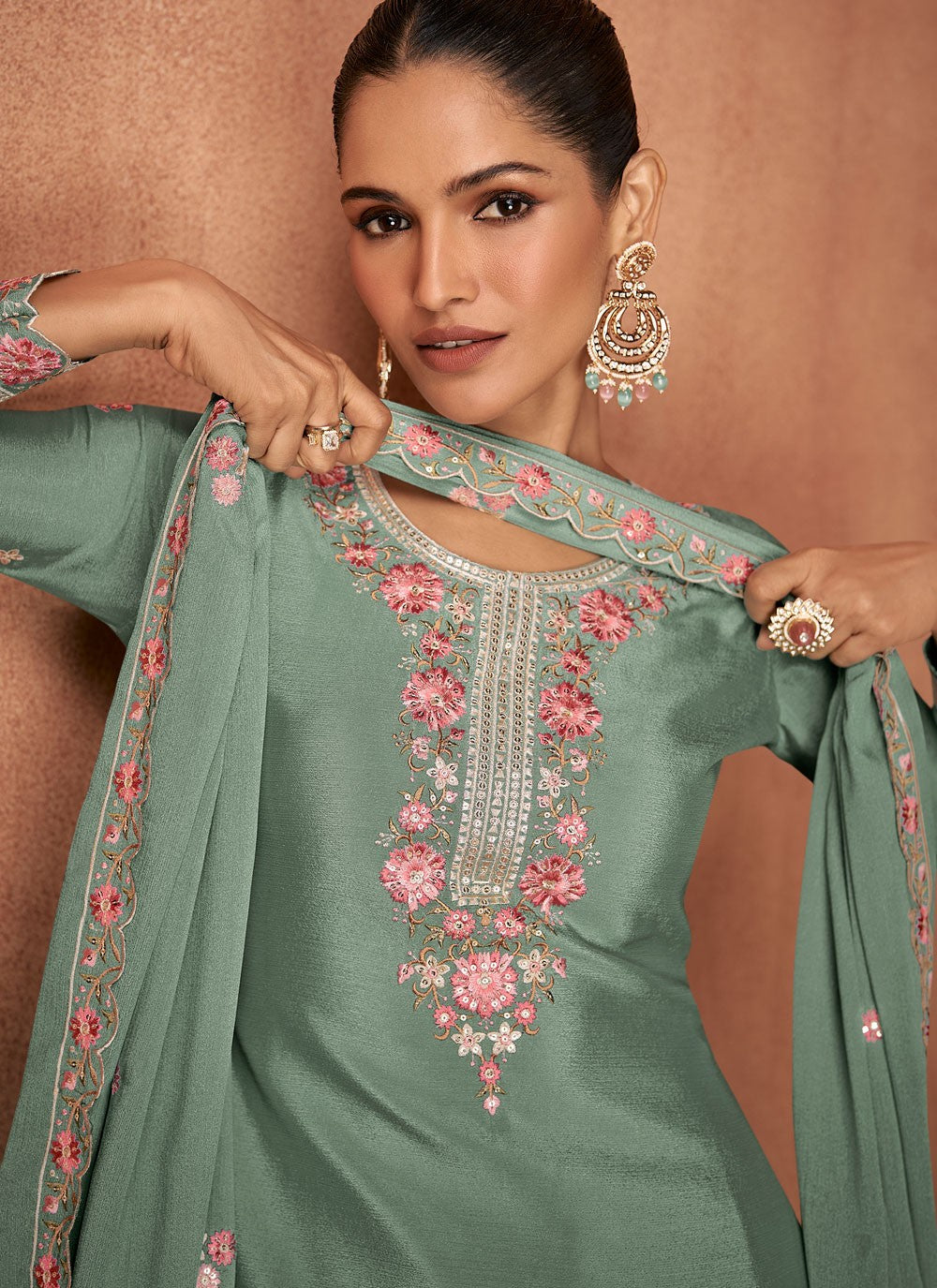 Chinon Salwar Suit - T3577