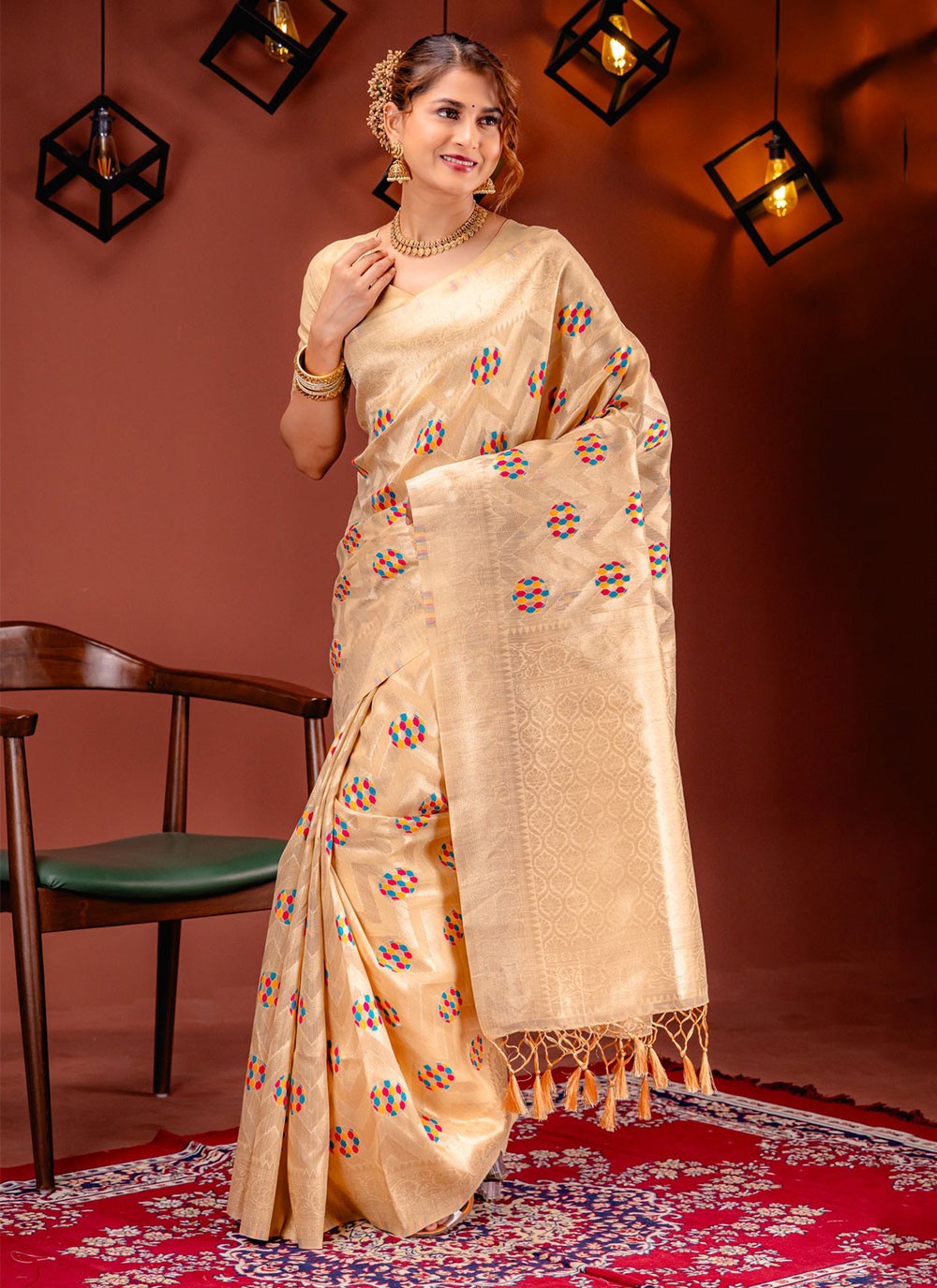 Classic Zari Kanjivaram Silk Saree - S7079