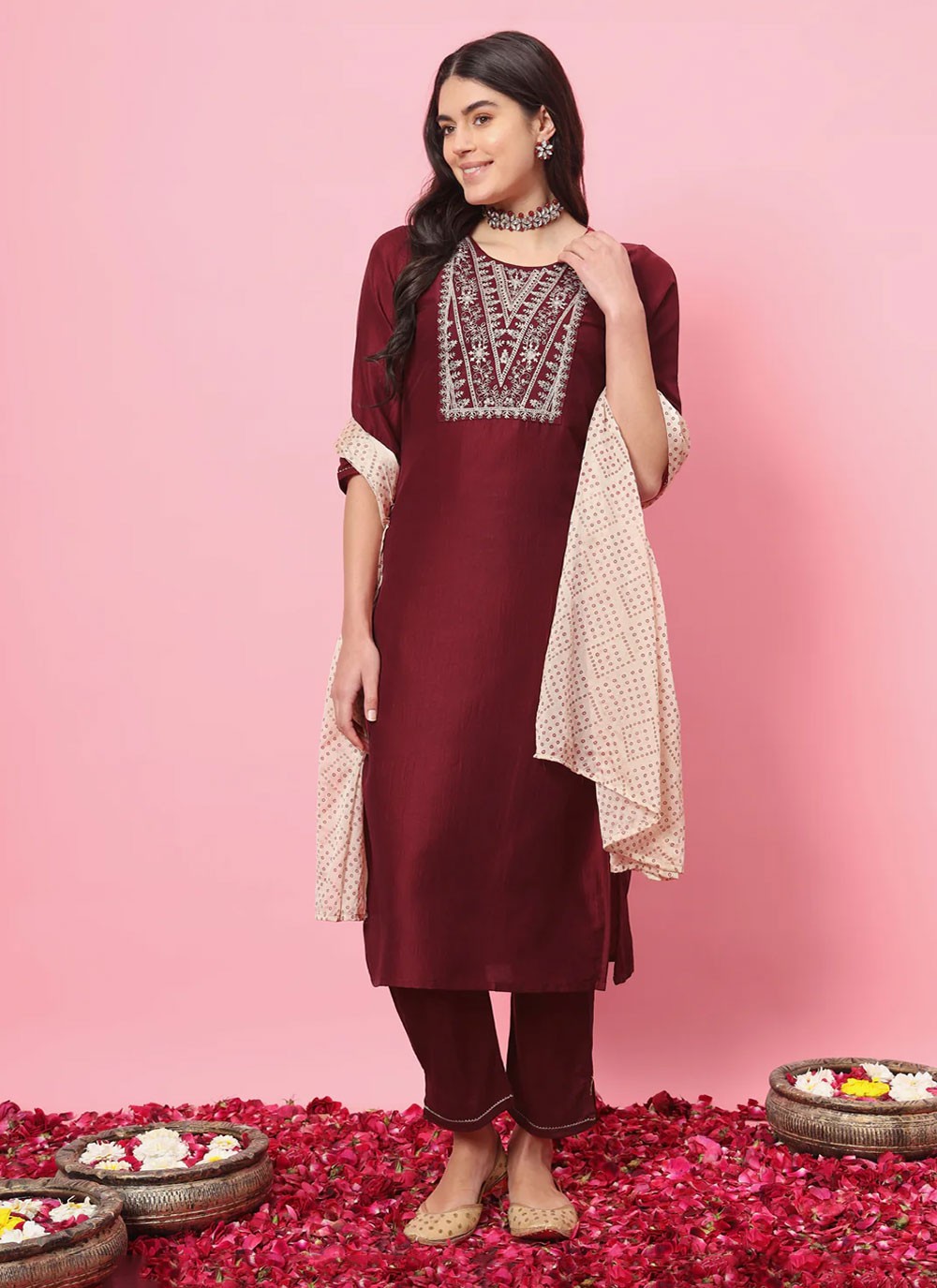 Blended Cotton Salwar Suit - T2208