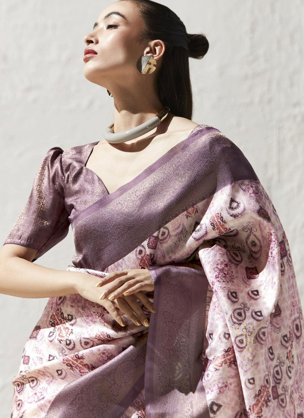 Classic Border Work Art Silk Saree - S9649