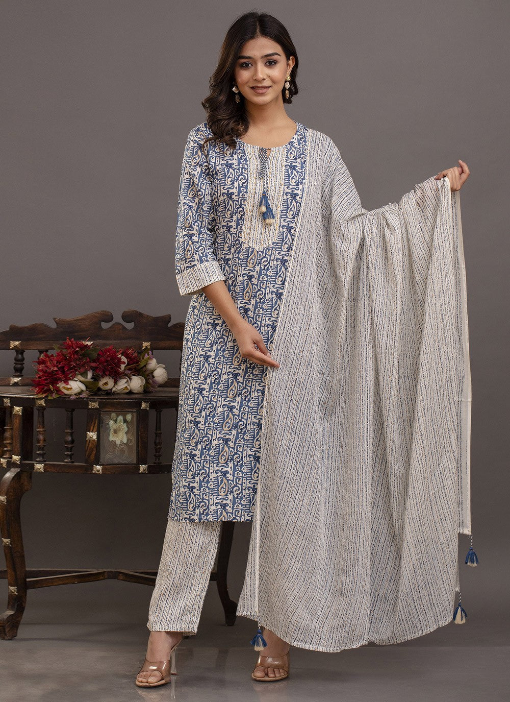 Cotton , Rayon Salwar Suit - T2350