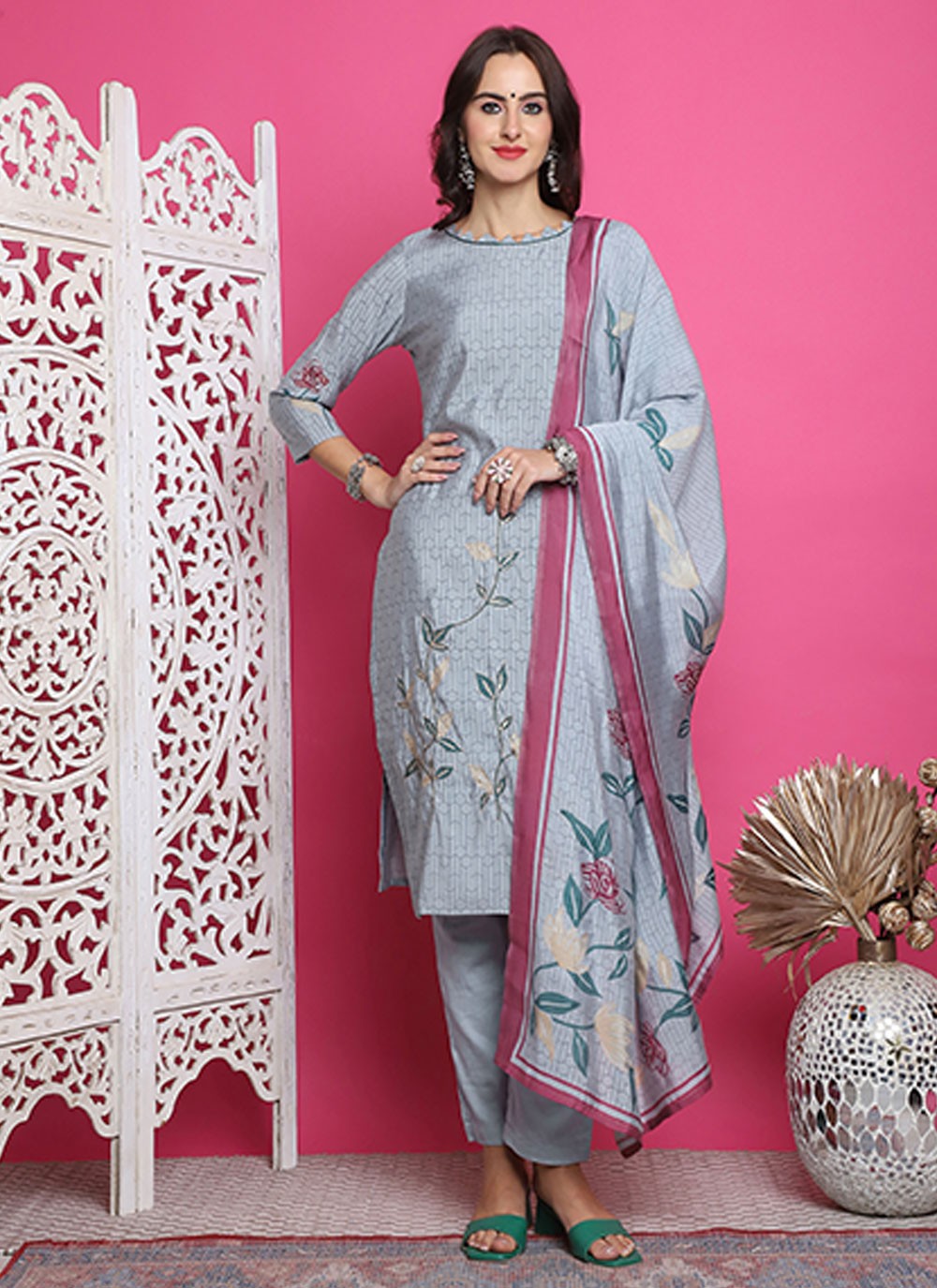 Muslin Salwar Suit - T3142