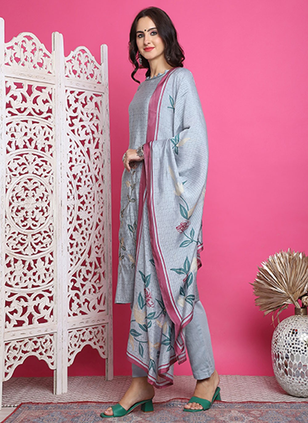 Muslin Salwar Suit - T3142