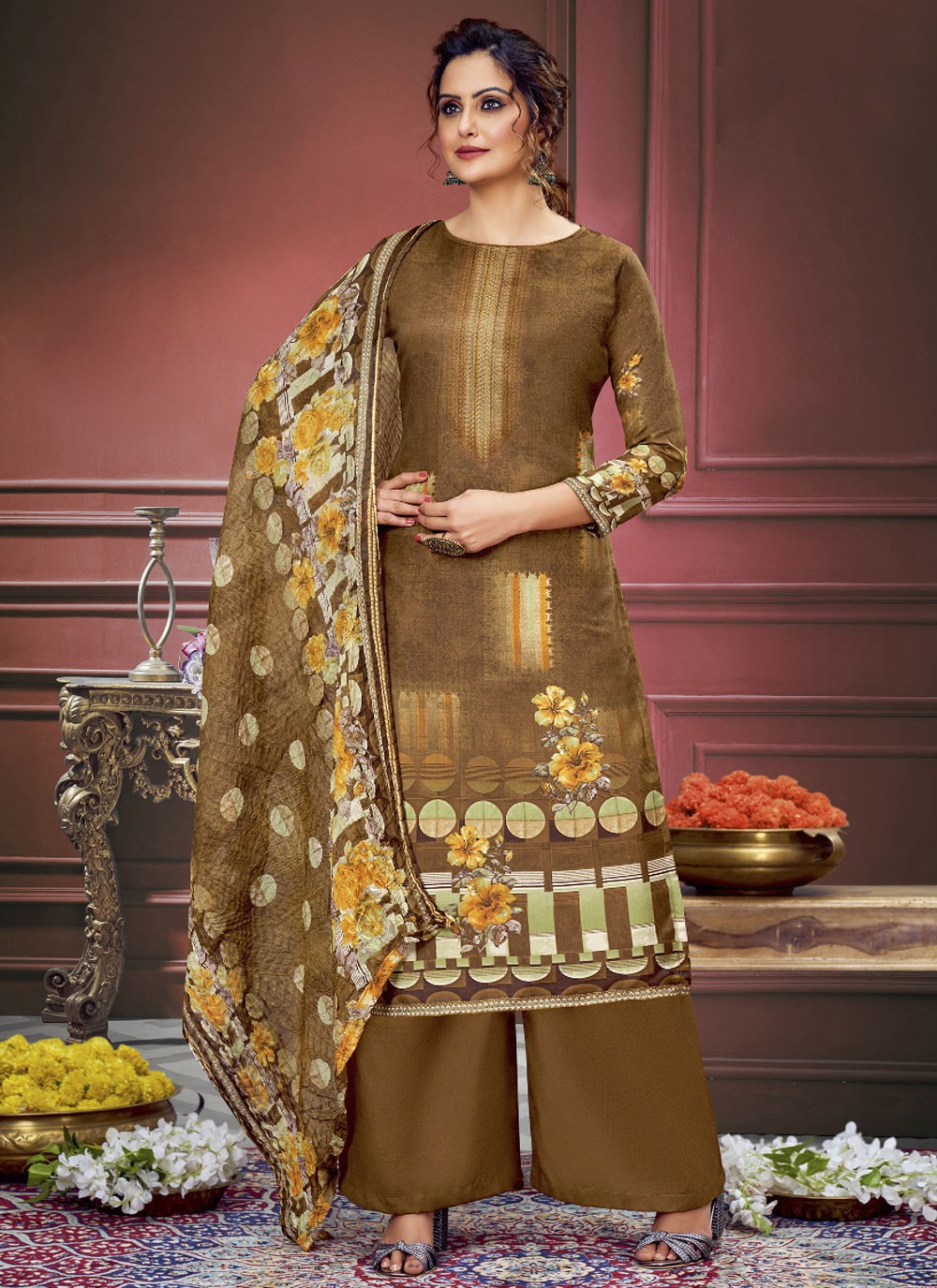 Muslin Salwar Suit - T2427