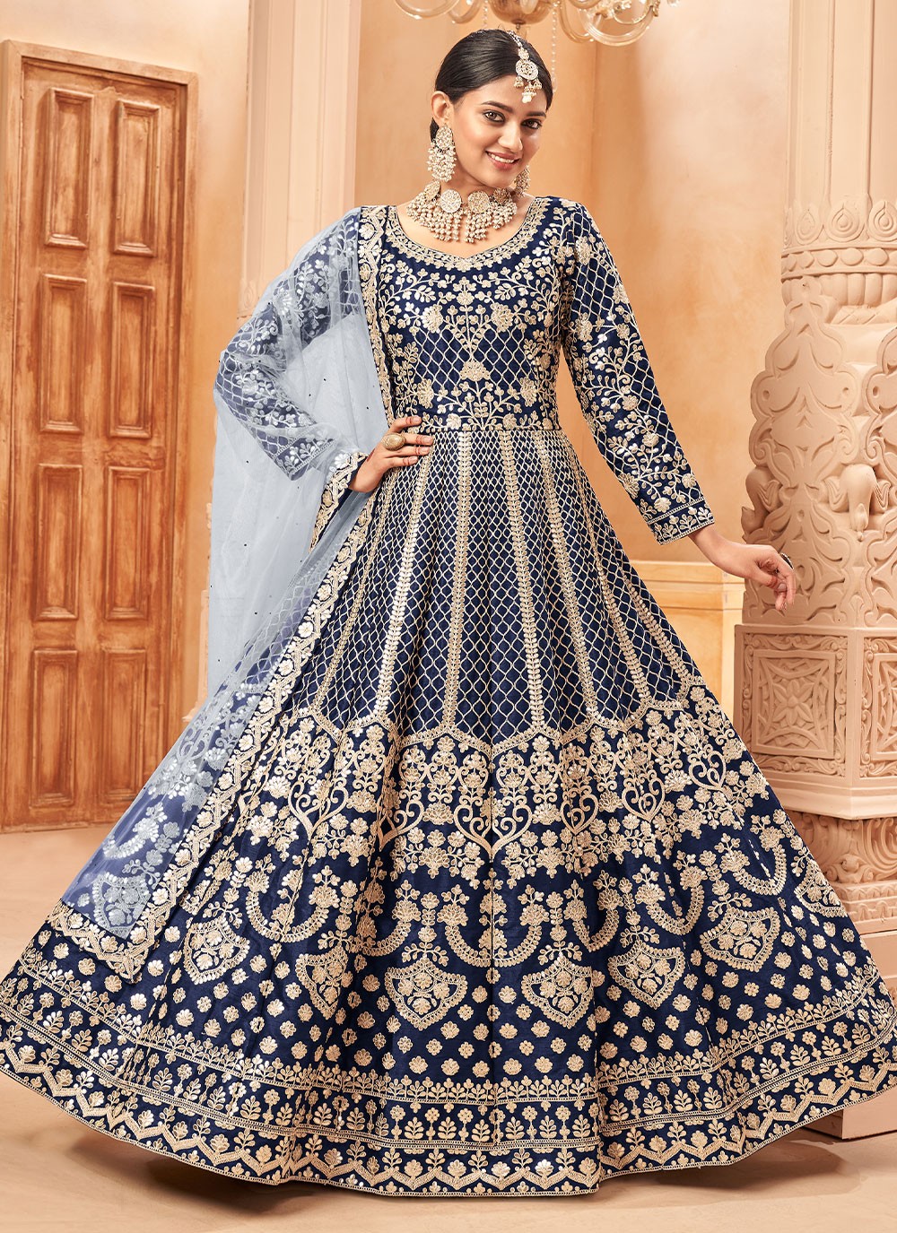 Art Silk Salwar Suit - T990