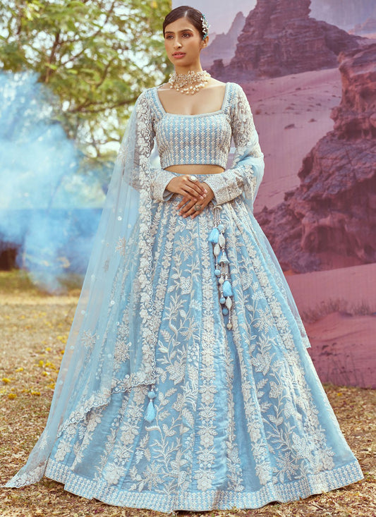 Beads Organza A - Line Lehenga - L2931