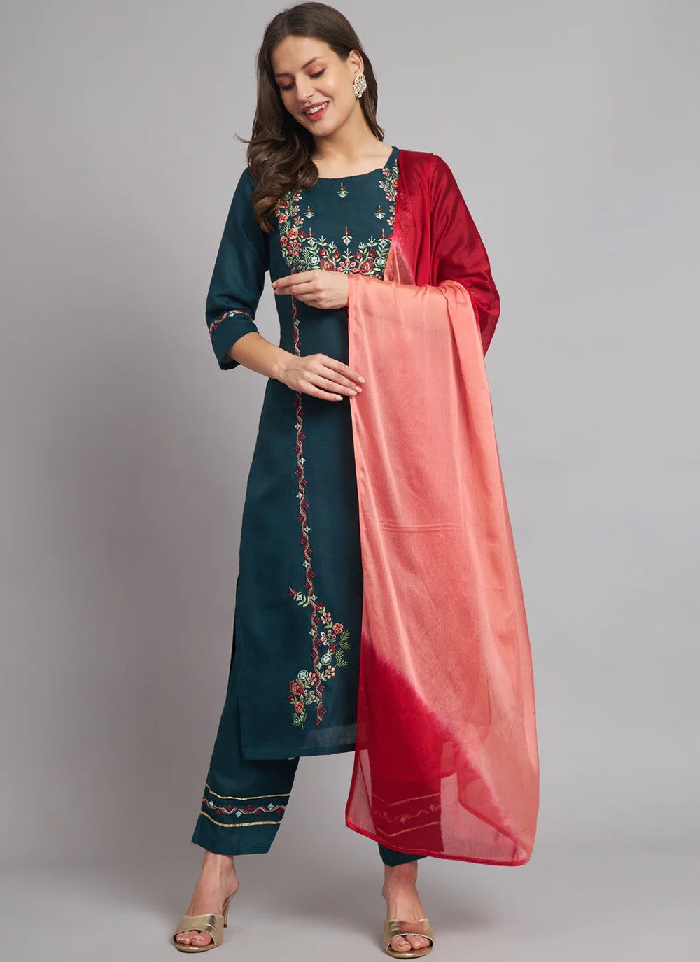 Blended Cotton Salwar Suit - T2014