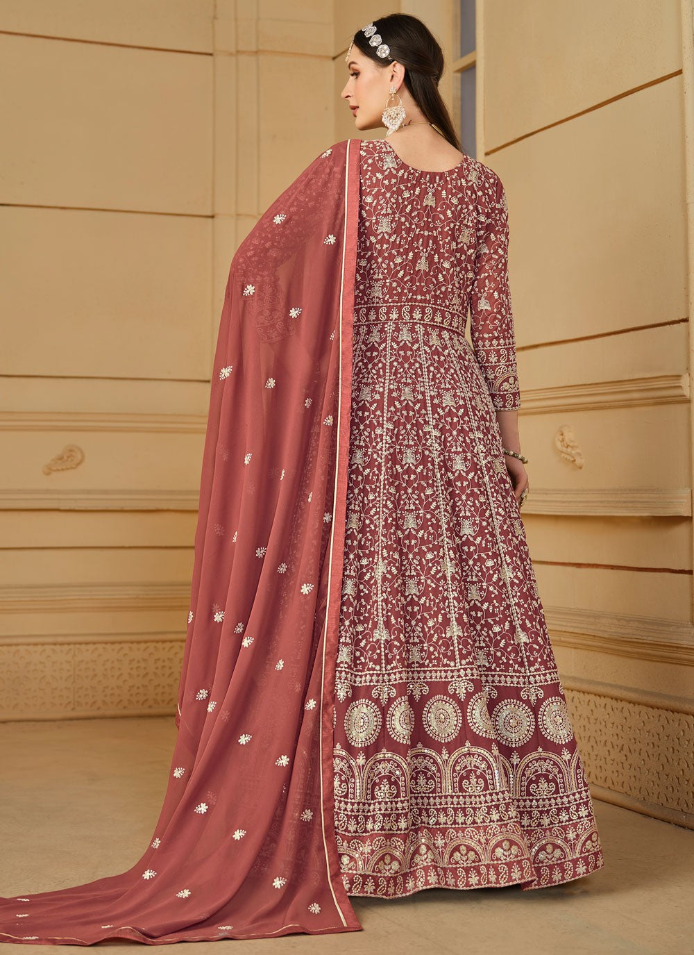 Faux Georgette Salwar Suit - T2174