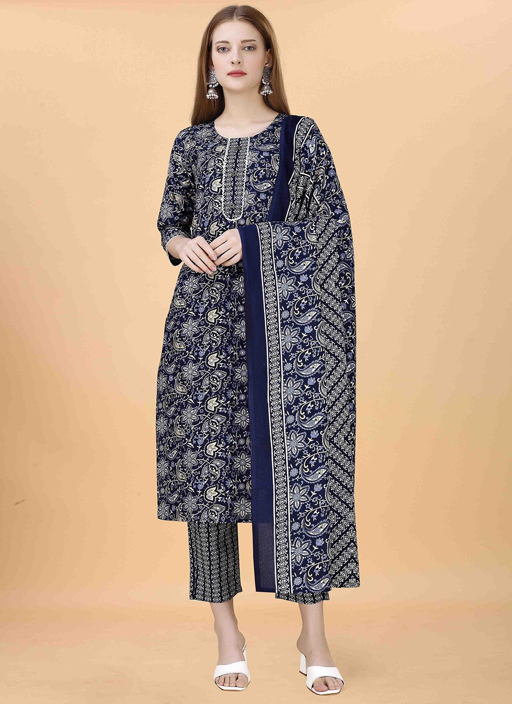 Blended Cotton Salwar Suit - T2109