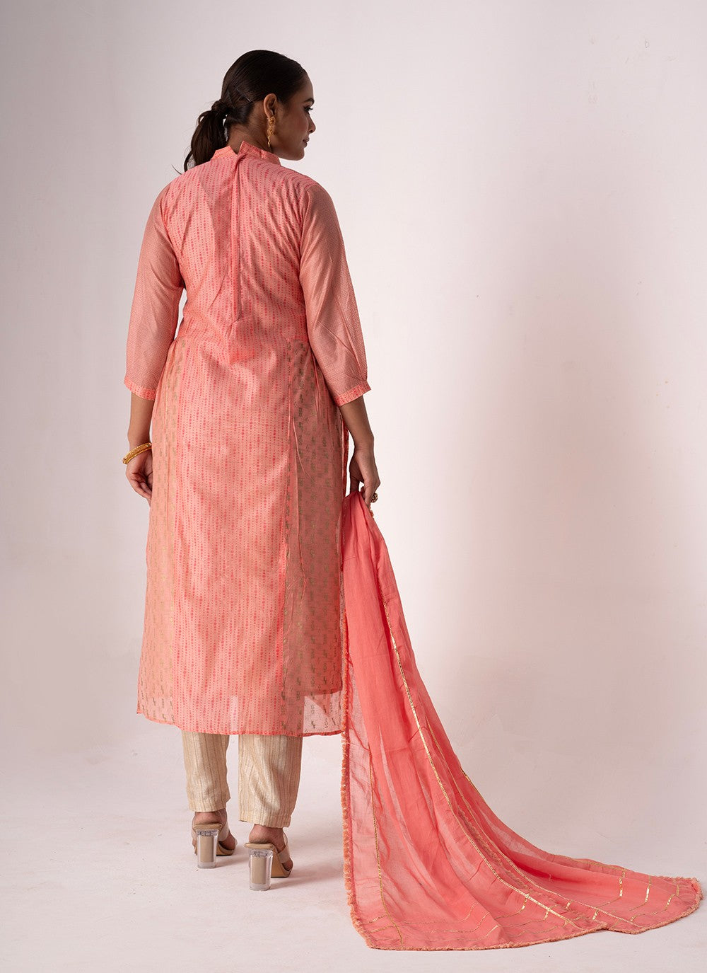 Tussar Silk Palazzo Suit - T3099