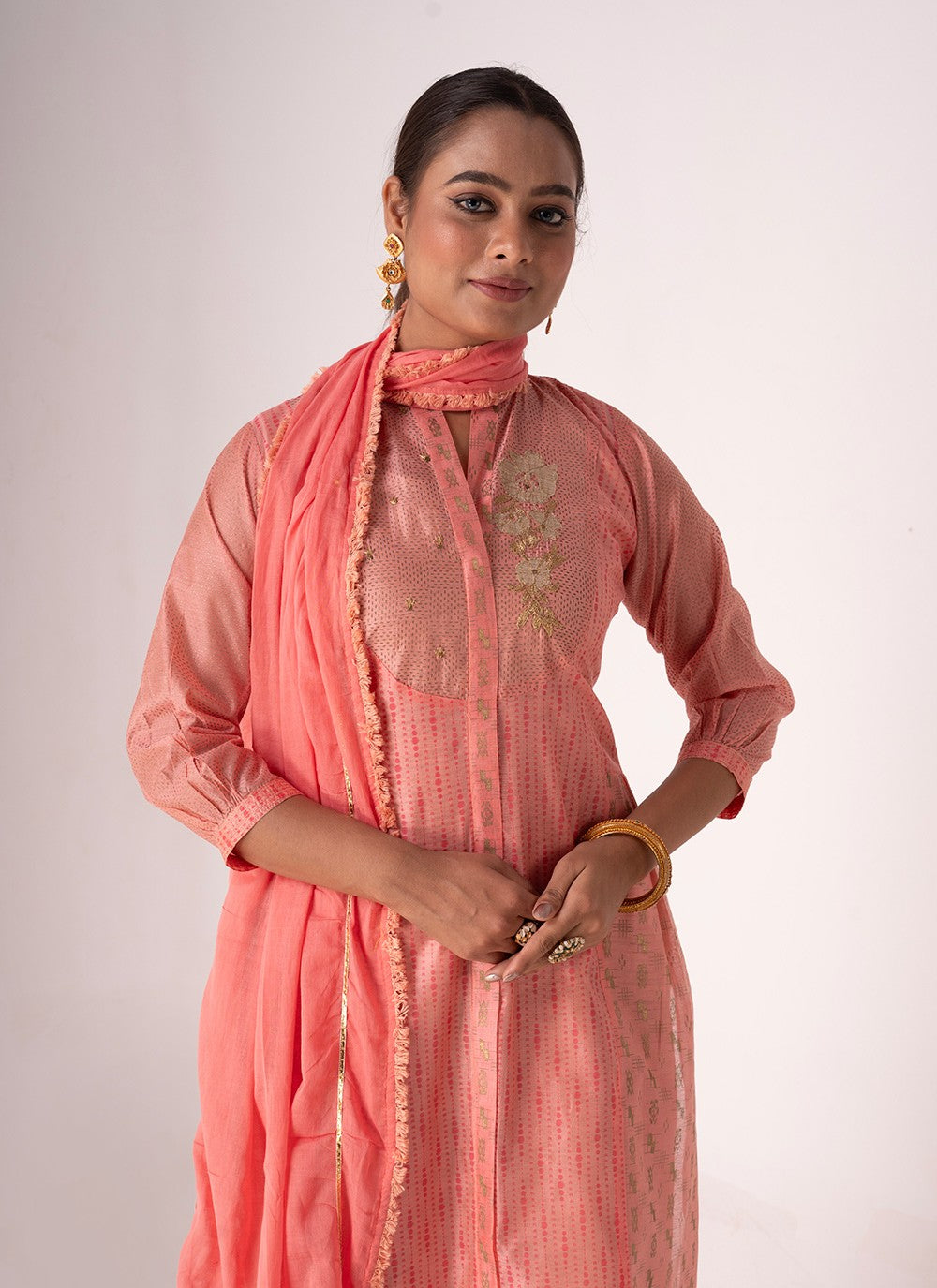 Tussar Silk Palazzo Suit - T3099