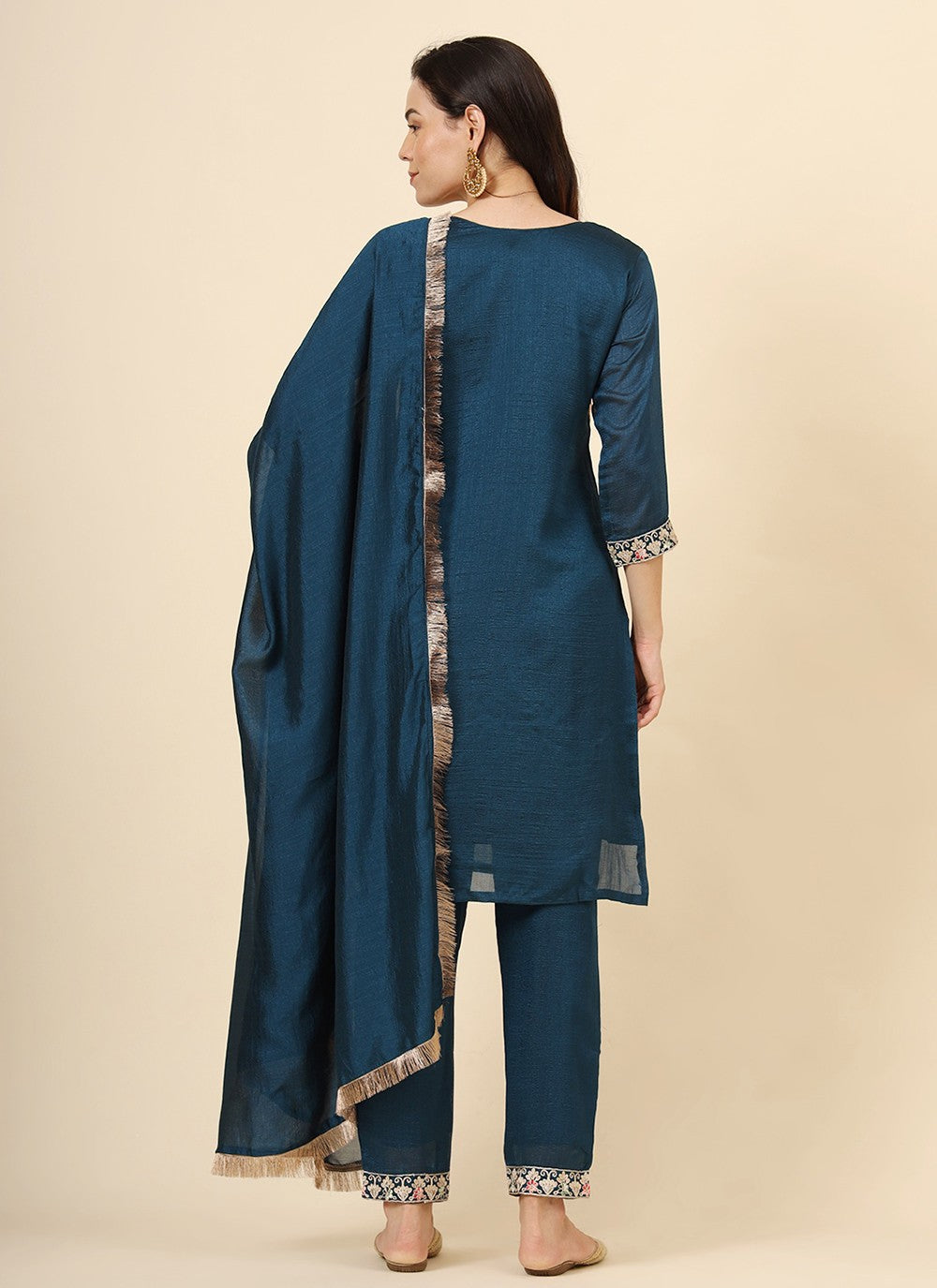 Vichitra Silk Pant Style Suit - T3465