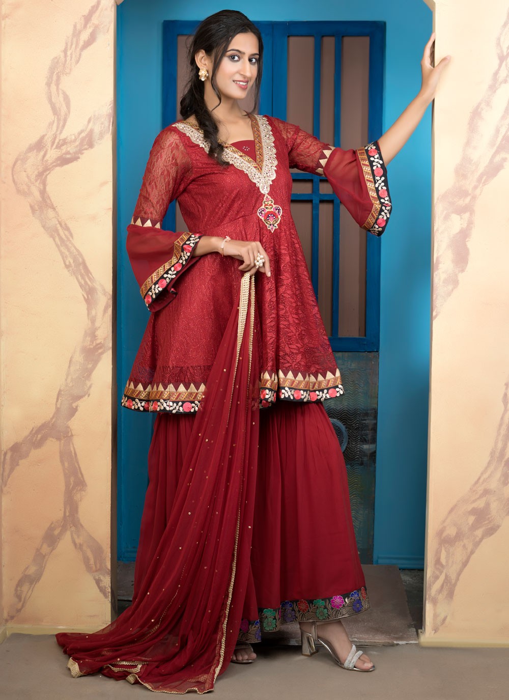 Handloom Silk Salwar Suit - T4132