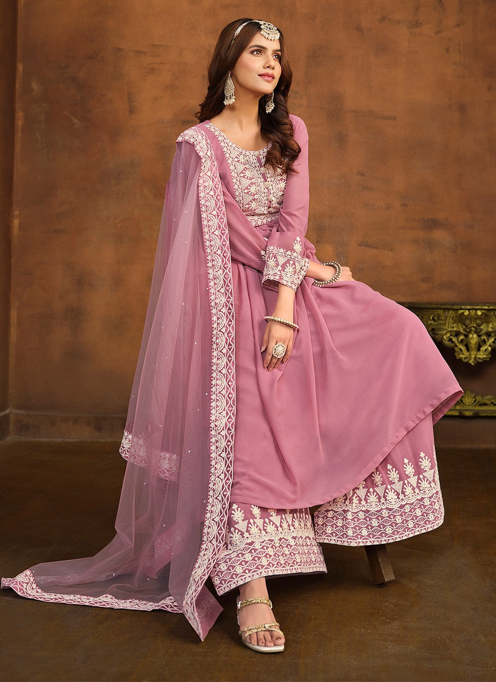 Faux Georgette Salwar Suit - T2124