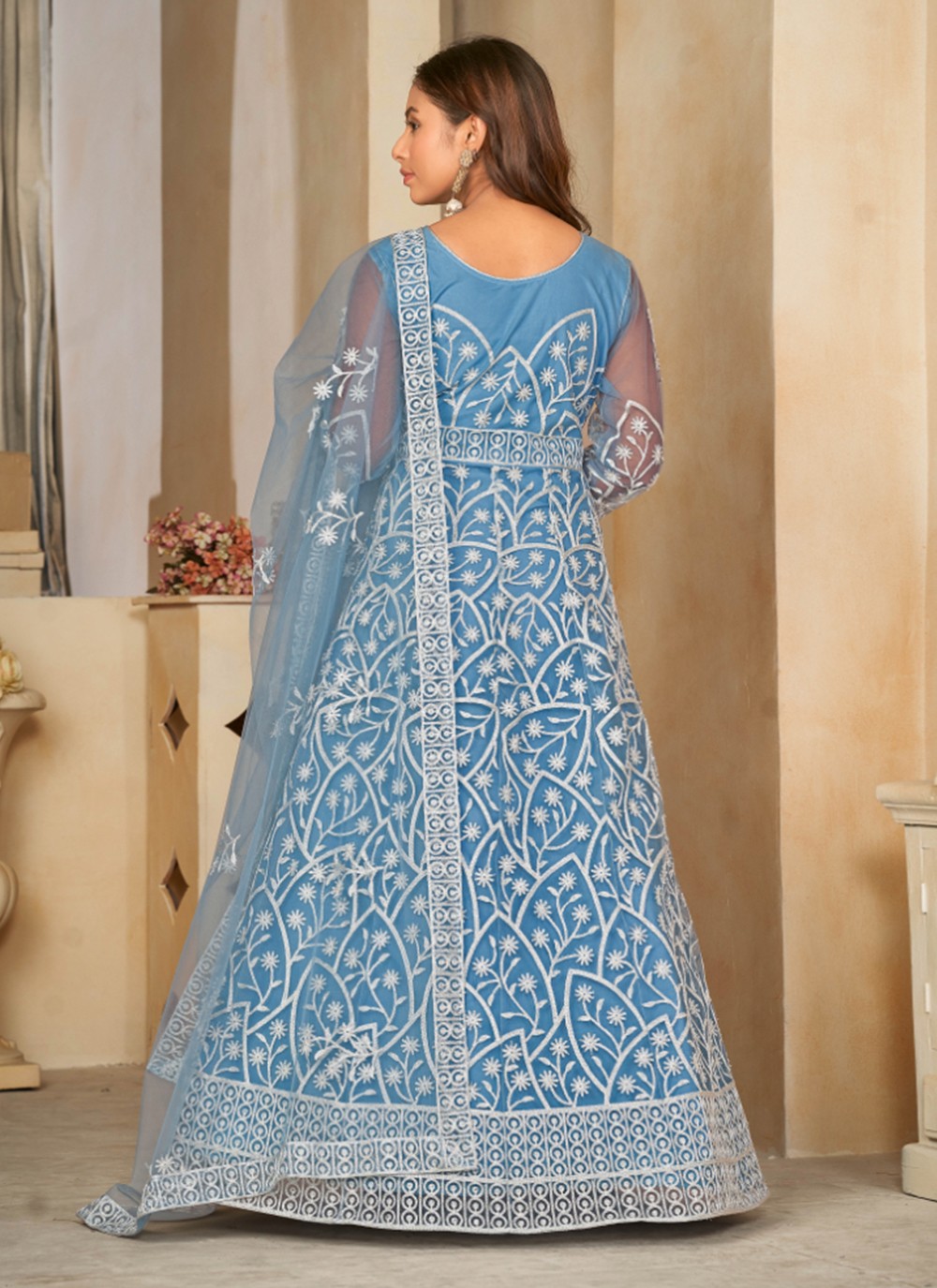 Net Salwar Suit - T2136