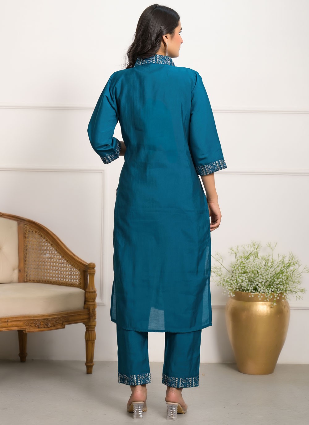 Chanderi Salwar Suit - T3904