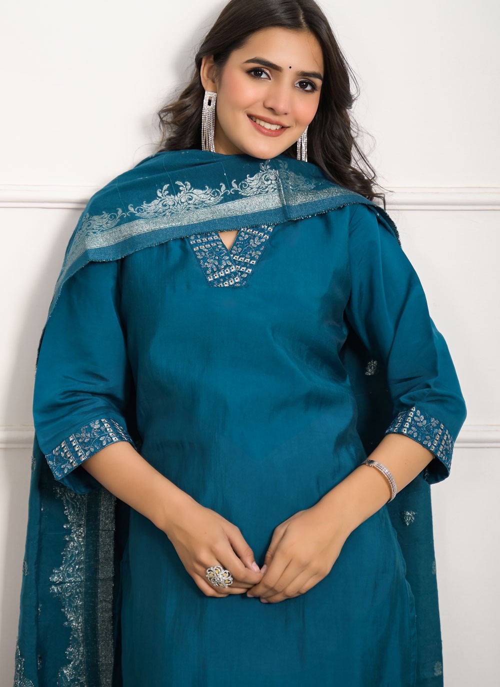 Chanderi Salwar Suit - T3904