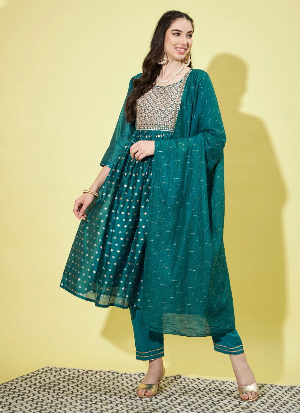 Chanderi Salwar Suit - T1260