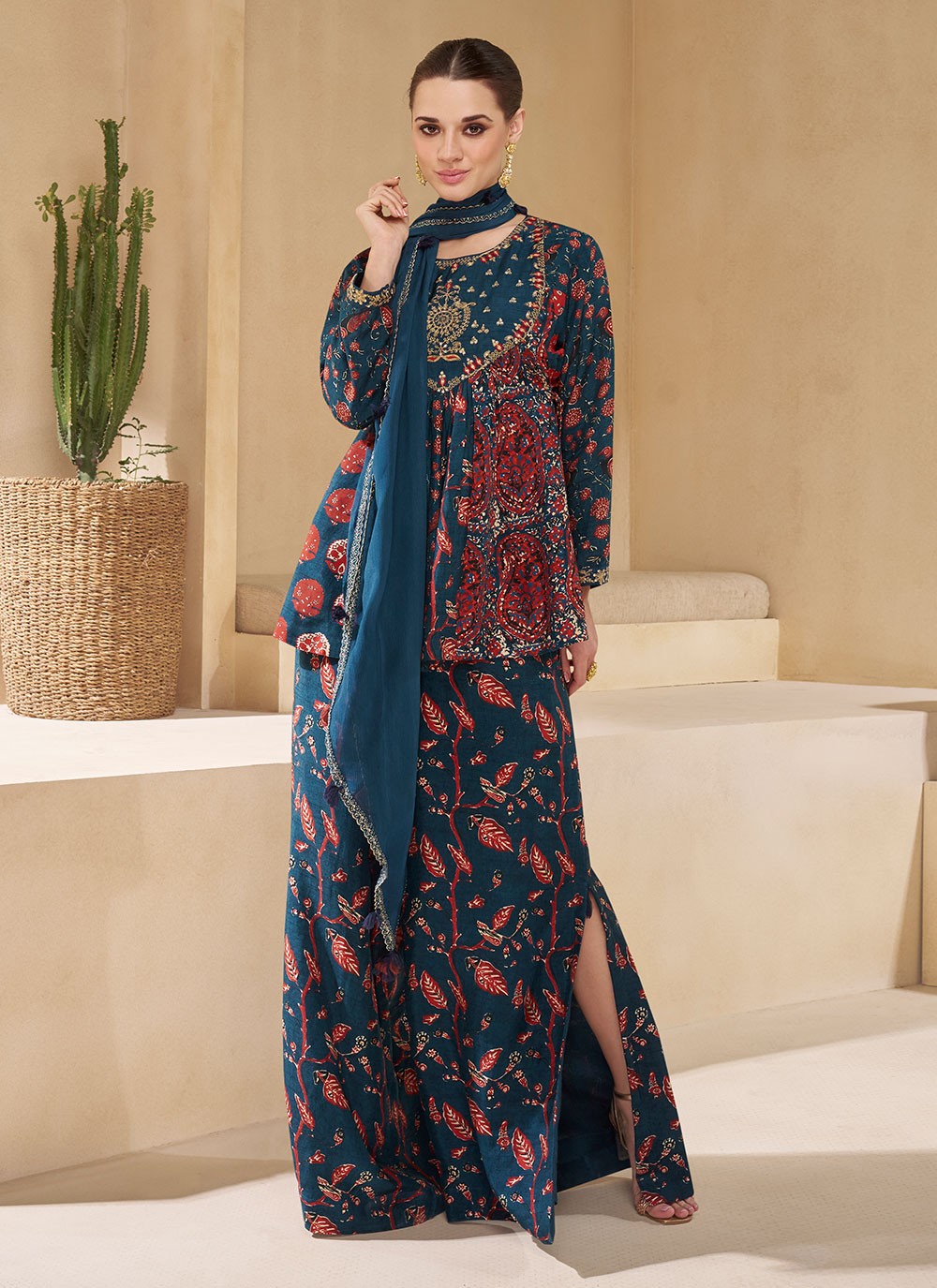 Chinon, Crepe Silk Salwar Suit - T3045