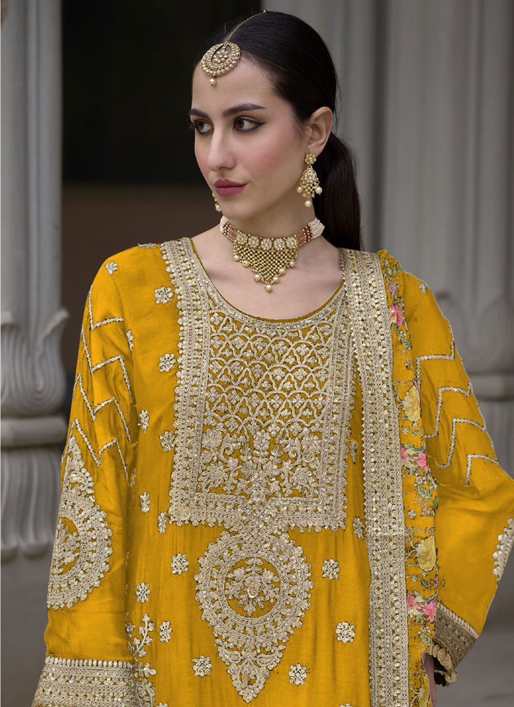 Chinon Salwar Suit - T3121