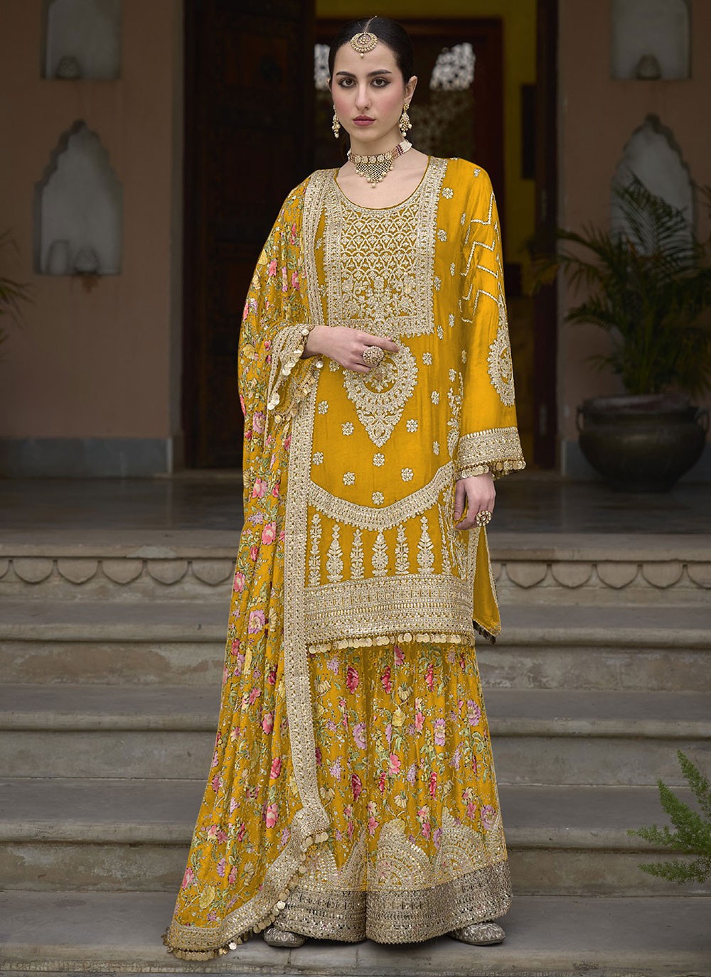 Chinon Salwar Suit - T3121