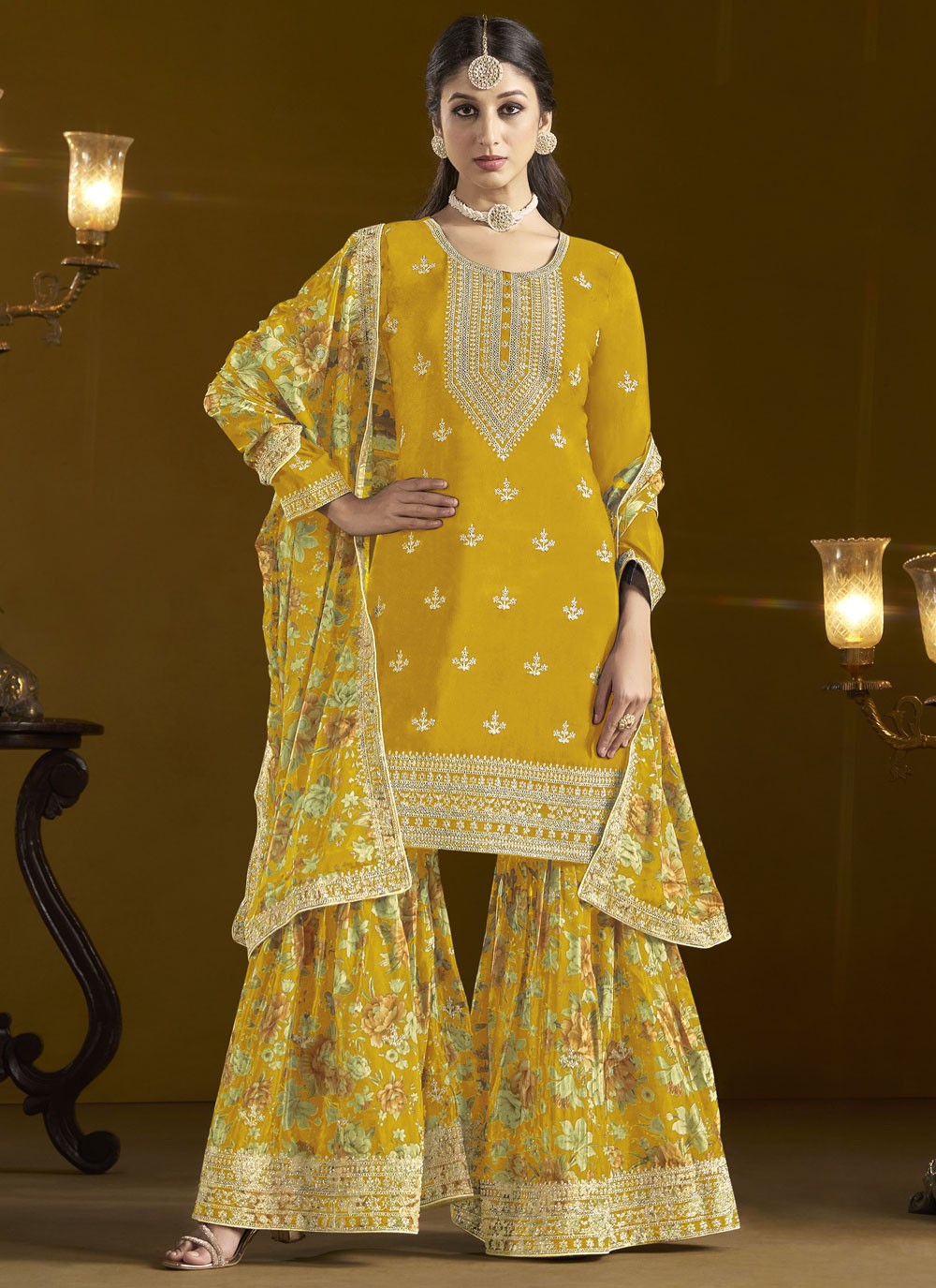 Chinon Salwar Suit - T3810