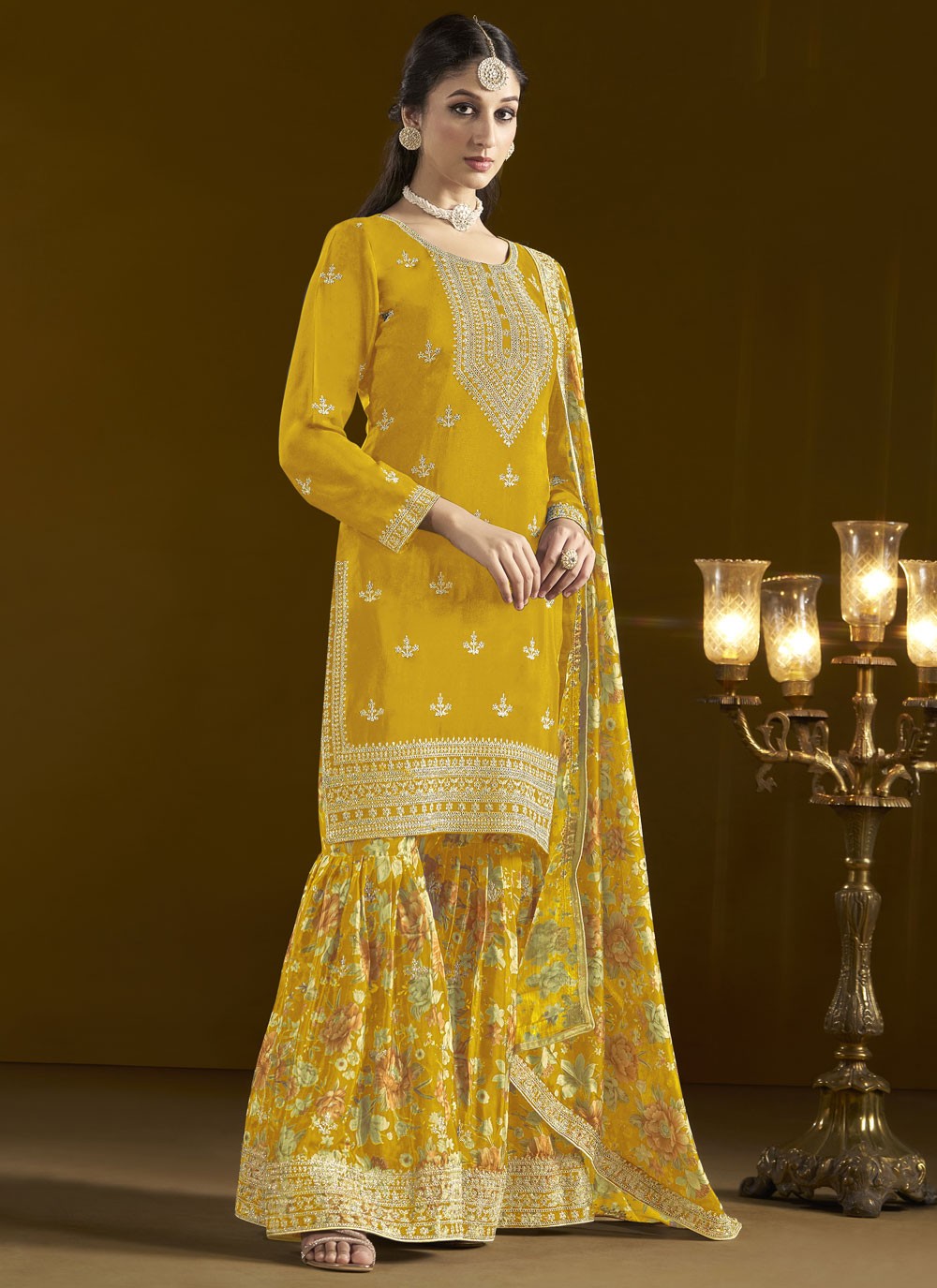 Chinon Salwar Suit - T3810