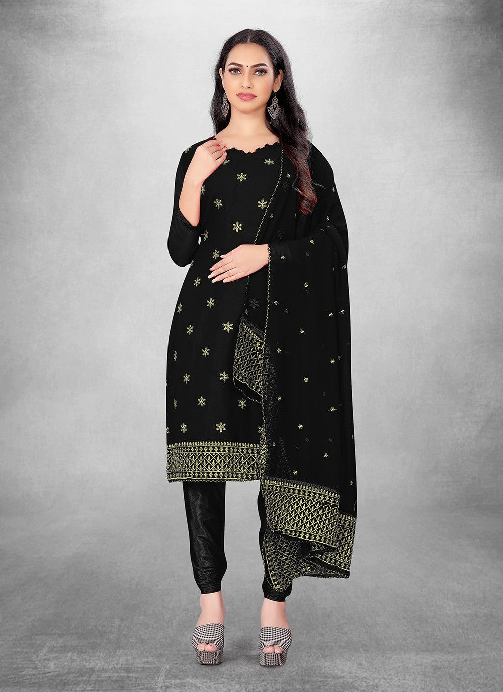 Georgette Churidar Suit - T1925