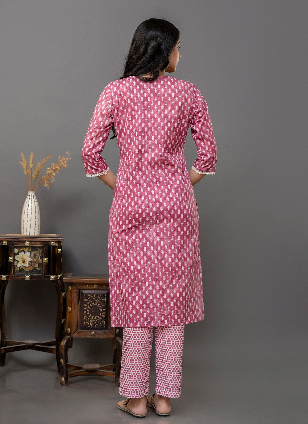 Cotton Pant Style Suit - T2613