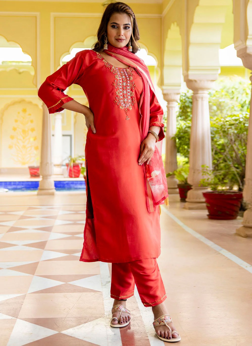 Viscose Salwar Suit - T3875