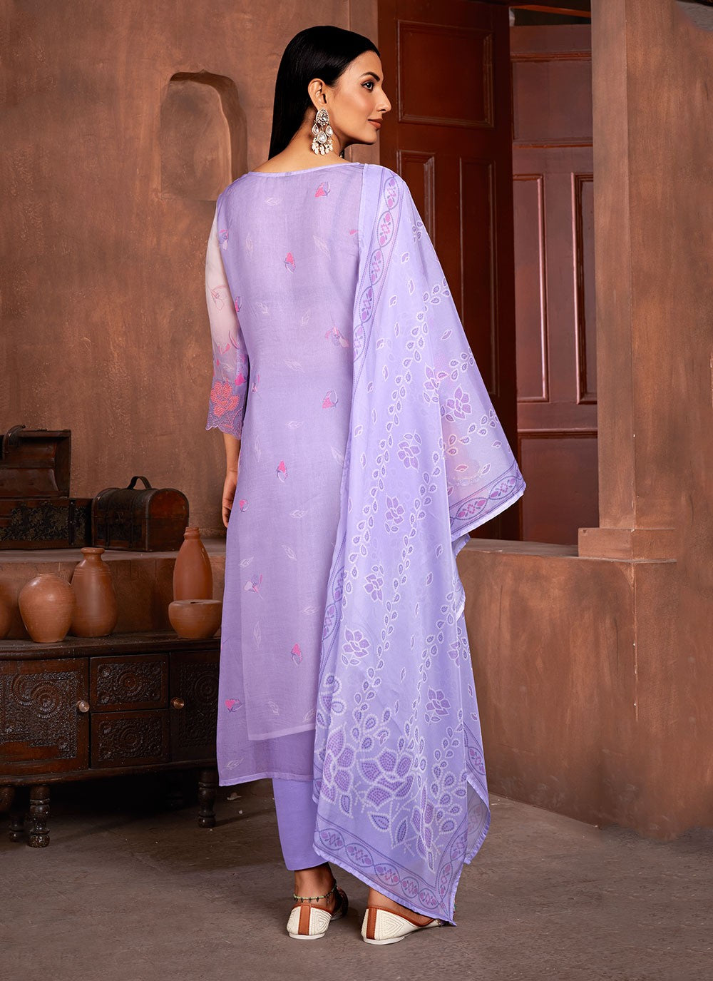 Muslin, Organza Salwar Suit - T2759