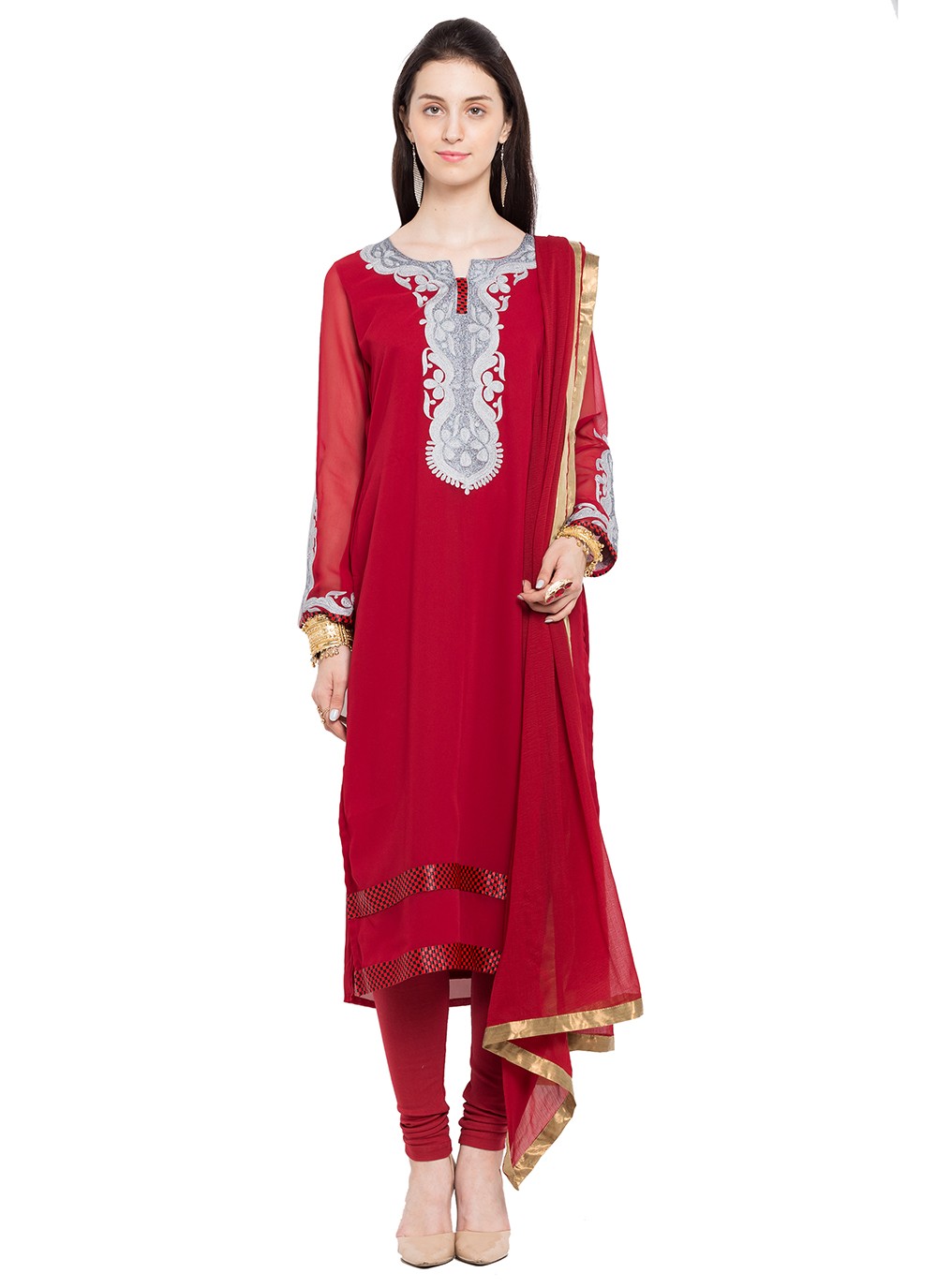 Faux Georgette Salwar Suit - T237