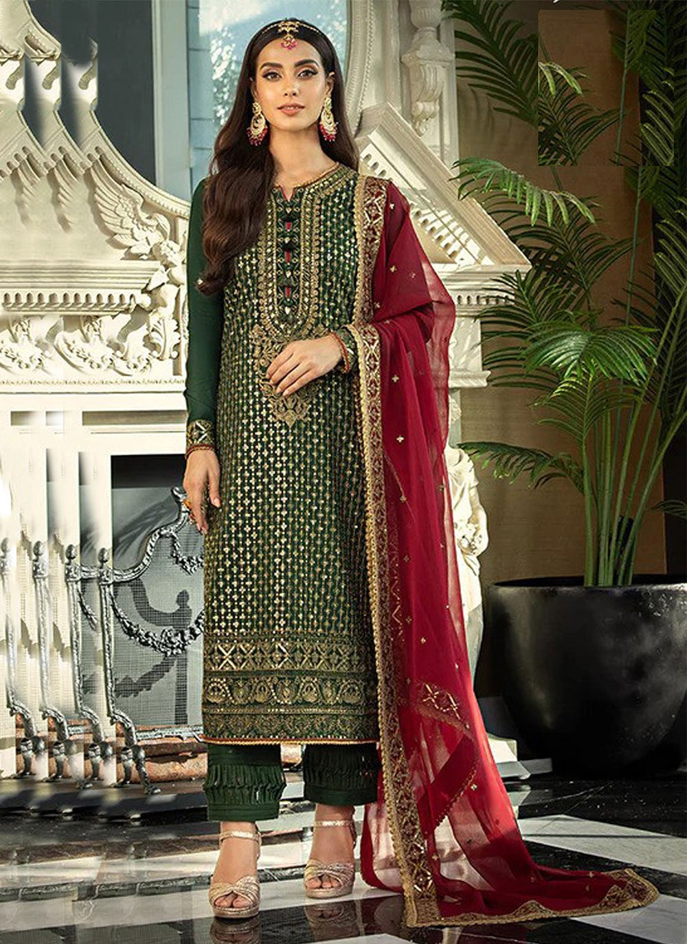 Faux Georgette Salwar Suit - T2822