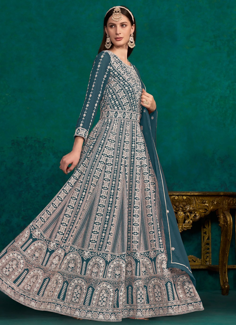 Faux Georgette Salwar Suit - T2766