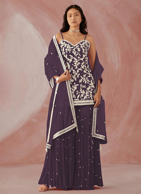 Faux Georgette Salwar Suit - T1526